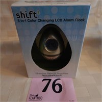 COLOR CHANGING LED ALARM CLOCK, NEW