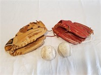 Baseball Gloves / Balls (2X)