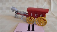 HORSE AND ICE CART 7"