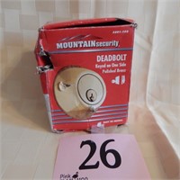 MOUNTAIN SECURITY DEADBOLT NEW IN BOX