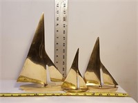 Brass Sailboats (3X)