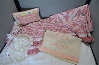 Doilies, His&Her Linen Napkins, Throw & Embroidery