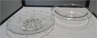 Etched plate and bowl with beautiful designs