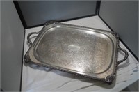 Silver Plated Rectangle  Serving Platter