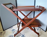 Vintage Wooden Tea Server /Bed Tray