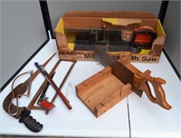 2 Miter Saws, Handsaws, Blades, Hacksaw