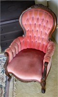 Victorian Walnut Roseback Armchair