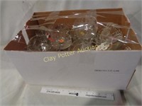 Box of Vintage Glass Dishes & More