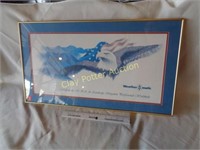 Framed Eagle Ad Print