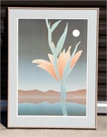 Beautiful Serigraph Print Flower by Lakeside Famed