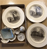Collectible plates, ceramic items