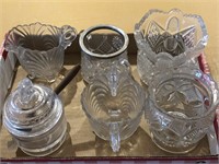 Assorted cut / pressed glassware