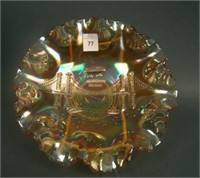 8 1/2” Dugan Brooklyn Bridge 10 Ruffled Bowl –