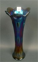 12” Tall Imperial Beaded Bullseye Swung Vase –