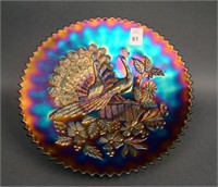 9” N Peacocks Plate w/ Ribbed Ext. – Purple (very