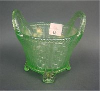 N Round Handled Bushel Basket – Ice Green