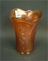 5 3/4” Tall US Glass Palm Beach Whimsey Swung Vase