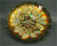 N Peacock at the Urn Lg. Ice Cream Bowl – Green