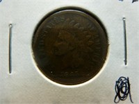 1865 US Indian Head Penny - One Cent