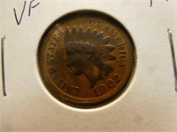 1902 US Indian Head Penny - One Cent