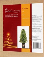 Starlight Twinkle Potted Porch Christmas Tree Box