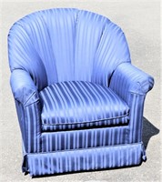 Blue Rowe Swivel Side Chair