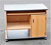 Small Entertainment Center or Desk on Rollers