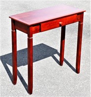 Reddish Wood Hall/Sofa Table w Drawer