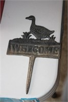 Cast Iron Welcome Sign 6L