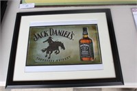 Framed Jack Daniel's Print 12.5 x 15.5