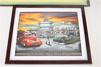 Framed Walt's Service Print 9.5 x 11.5