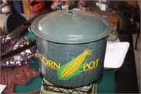 Graniteware Corn Pot