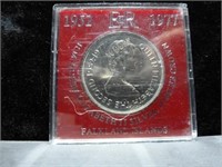 UK Royal Mint Falkland Island Silver Jubilee Coin