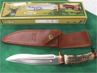 FROST CUTLERY FIXED BLADE GERMAN STEEL STAG HANDLE