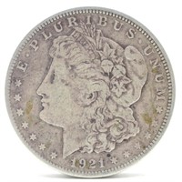 1921-P Morgan Silver Dollar - F