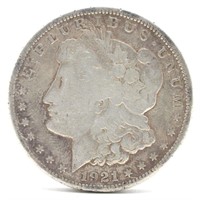 1921-S Morgan Silver Dollar - VG