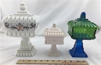 Collection of Covered Candy Dishes