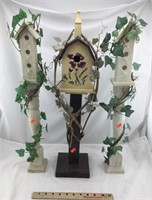 Collection of Standing Bird Houses