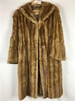 Brown William Rosendorf Large Fur Coat