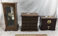 Collection of Wooden Jewelry Boxes