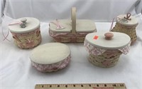 Collection of Longaberger Breast Cancer Baskets