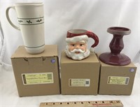 Collection of Longaberger Holiday Pottery