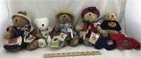 Collection of Teddy Bears with Outfits