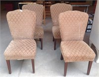 Set of Four Upholstered Contemporary Chairs