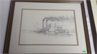 Robert E Lee Steamboat Print