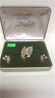 Dansal Gold Filled Pin and earring set