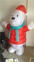 7 foot blow up Snow Bear Christmas Decor