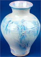 Lovely Ceramic Signed Glazed Vase
