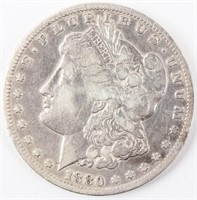 Coin 1880-CC Morgan Silver Dollar as VG.  Key Date