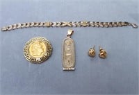 Sterling Silver Vermeil & 18K Gold Jewelry, 4